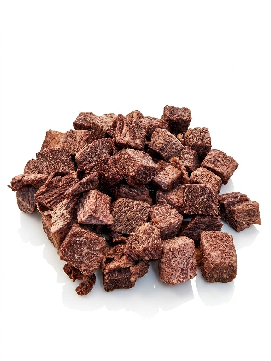 Single Ingredient Freeze Dried Treats for Dogs & Cats - Beef Meat (100% Natural)